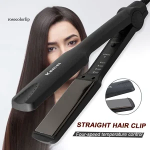 ​​KEMEI 4-Temperature Hair Straightener, Hair Styling Tool, 12-Month Warranty: Authentic, 70K+ Sold, 4.9🌟 Reviewed, Sale